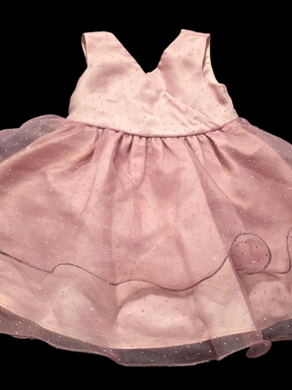 Rare Editions dusty pink sparkle party dress girls 2T